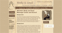 Desktop Screenshot of bodyandsoulmassageschool.com